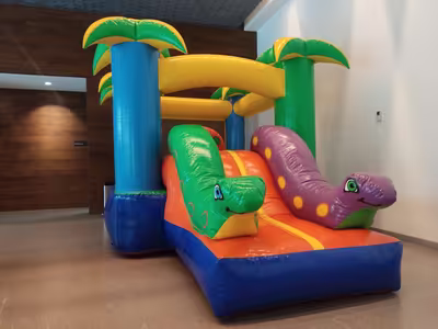 Alquiler del inflable Mini Jungla en jardín de CDMX