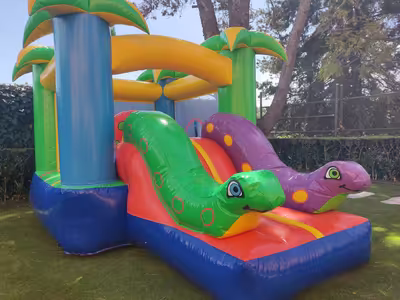 Inflable temático de safari para fiesta infantil