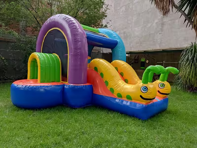 Inflable instalado y listo para la fiesta en CDMX