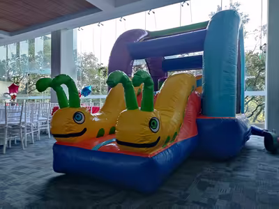 Inflable instalado y listo para la fiesta en CDMX