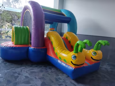 Inflable instalado y listo para la fiesta en CDMX