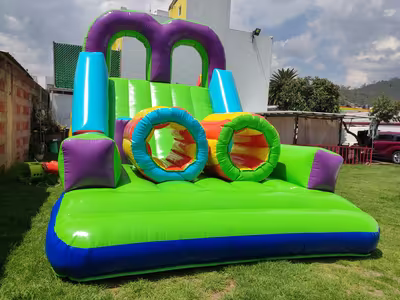 Inflable instalado y listo para la fiesta en CDMX