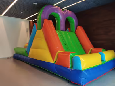 Inflable instalado y listo para la fiesta en CDMX